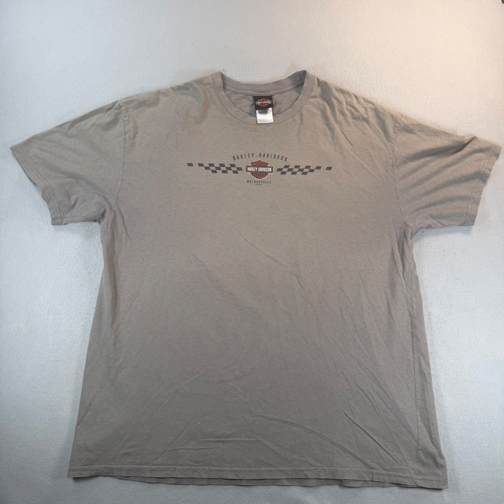 Vintage Harley-Davidson Blue Springs Missouri Pin-Up Graphic T-Shirt Gray 2XL